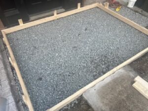 gravel pad for concrete